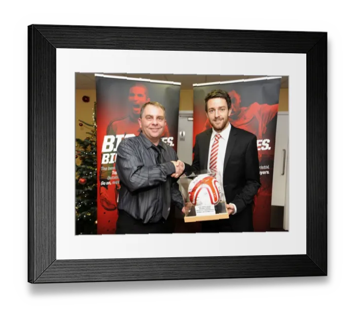 Framed Print : Bristol City vs Middlesbrough: A Football Showdown - Season 11-12