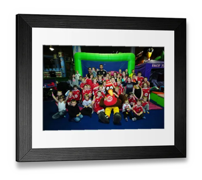 Framed Print : Bristol City First Team: Season 11-12 - Cty Redz Christmas Party