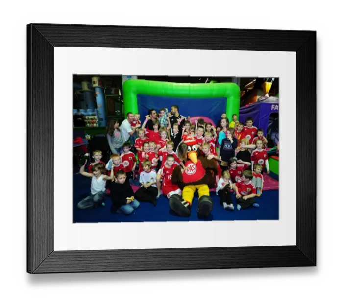Framed Print : Bristol City First Team's Christmas Party with Cty Redz - Season 11-12