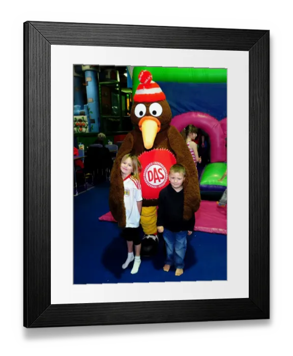 Framed Print : Bristol City First Team's Christmas Party with Cty Redz - Season 11-12