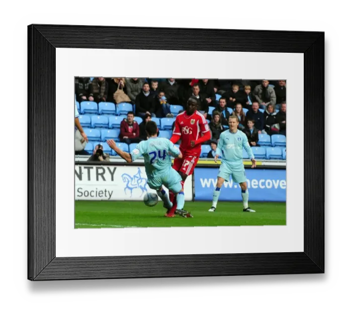 Framed Print : Albert Adomah Fouls Called Back: Coventry City vs. Bristol City (December 26, 2011) Framed Print : Albert Adomah Fouls Called Back: Coventry City vs. Bristol City (December 26, 2011)