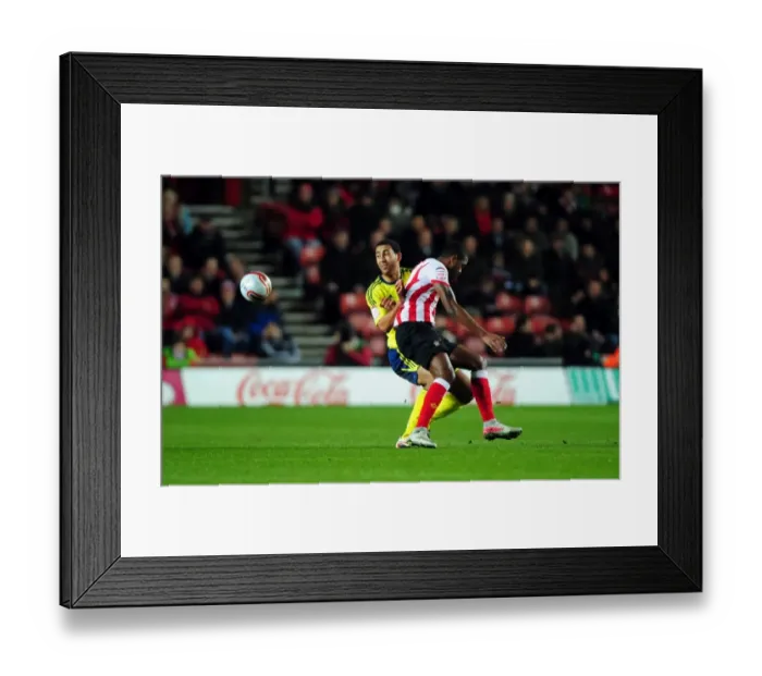 Framed Print : Battling for Supremacy: Lewin Nyatanga vs. Guilherme do Prado in Southampton v Bristol City Championship Clash (December 30, 2011) Framed Print : Battling for Supremacy: Lewin Nyatanga vs. Guilherme do Prado in Southampton v Bristol City Championship Clash (December 30, 2011)