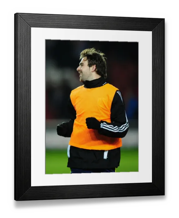 Framed Print : Brett Pitman's Pre-Game Joke: Southampton vs. Bristol City, Championship, 30 / 12 / 2011