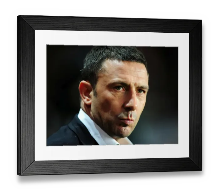 Framed Print : Derek McInnes Leads Bristol City Against Southampton in Championship Match - 30 / 12 / 2011 (Editorial Use Only)