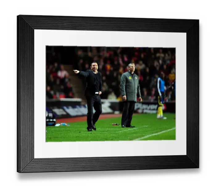 Framed Print : Derek McInnes Leads Bristol City Against Southampton in Championship Clash - 30 / 12 / 2011 (Editorial Use Only)