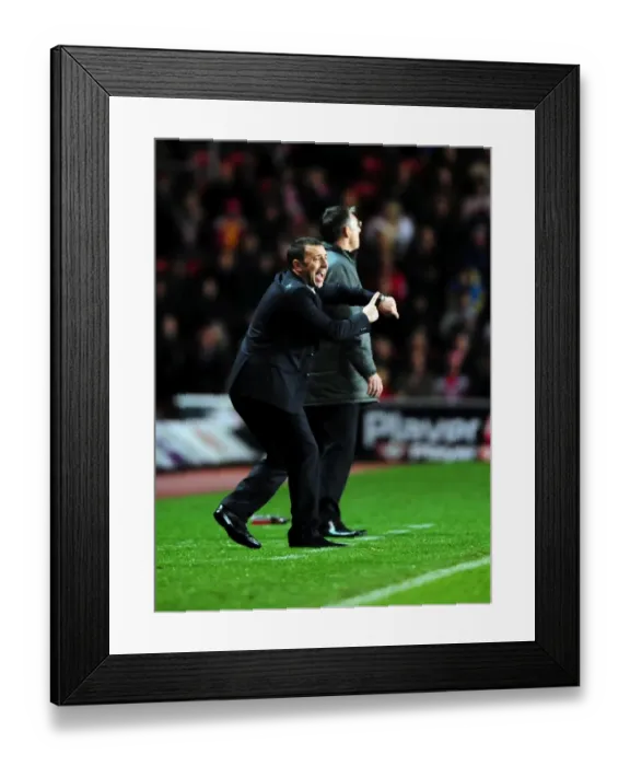 Framed Print : Derek McInnes Contests Referee's Decision During Southampton vs. Bristol City Championship Match, 30 / 12 / 2011 Framed Print : Derek McInnes Contests Referee's Decision During Southampton vs. Bristol City Championship Match, 30 / 12 / 2011