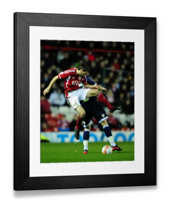 Framed Print : Bristol City vs Millwall: Cole Skuse vs Harry Kane Battle in Championship Match, January 2012 - Editorial Use Only Framed Print : Bristol City vs Millwall: Cole Skuse vs Harry Kane Battle in Championship Match, January 2012 - Editorial Use Only