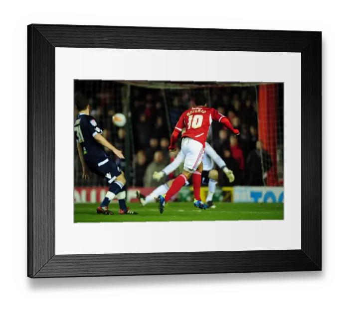 Framed Print : Bristol City's Nicky Maynard Denied by Millwall's Steve Mildenhall in Championship Clash - 03 / 01 / 2012 Framed Print : Bristol City's Nicky Maynard Denied by Millwall's Steve Mildenhall in Championship Clash - 03 / 01 / 2012