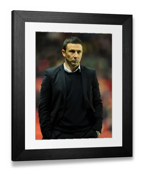 Framed Print : Derek McInnes Leads Bristol City Against Millwall in Championship Clash at Ashton Gate Stadium - 03 / 01 / 2012 Framed Print : Derek McInnes Leads Bristol City Against Millwall in Championship Clash at Ashton Gate Stadium - 03 / 01 / 2012