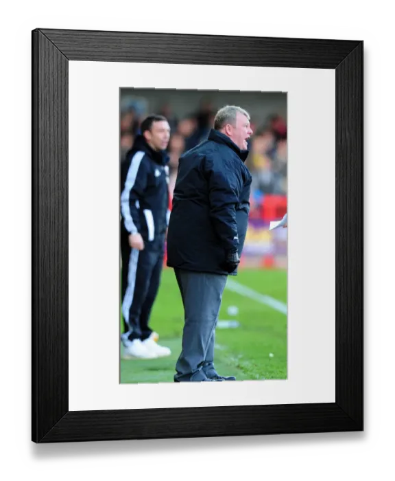 Framed Print : Steve Evans Leads Crawley Town Against Bristol City in FA Cup Clash - 07 / 01 / 2012 Framed Print : Steve Evans Leads Crawley Town Against Bristol City in FA Cup Clash - 07 / 01 / 2012