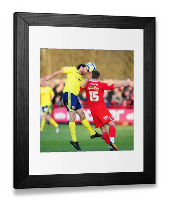 Framed Print : Bristol City's Cole Skuse vs. Dannie Bulman: FA Cup Battle at Crawley Town, 07 / 01 / 2012 Framed Print : Bristol City's Cole Skuse vs. Dannie Bulman: FA Cup Battle at Crawley Town, 07 / 01 / 2012