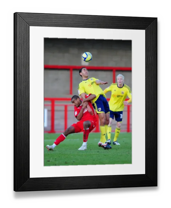 Framed Print : FA Cup: Crawley Town vs. Bristol City - Nyatanga Fouled by Barnett (07.01.2012) Framed Print : FA Cup: Crawley Town vs. Bristol City - Nyatanga Fouled by Barnett (07.01.2012)