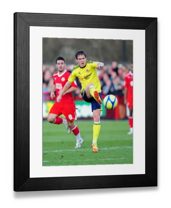 Framed Print : FA Cup: Neil Kilkenny of Bristol City Against Crawley Town, 07 / 01 / 2012 - Editorial Use Only