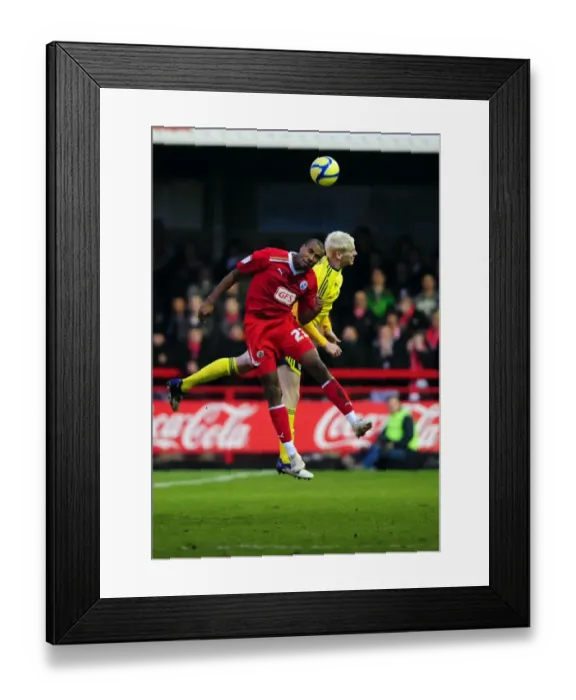 Framed Print : Battling for Supremacy: McGivern vs. Barnett in FA Cup Clash Between Crawley Town and Bristol City, 07 / 01 / 2012 Framed Print : Battling for Supremacy: McGivern vs. Barnett in FA Cup Clash Between Crawley Town and Bristol City, 07 / 01 / 2012