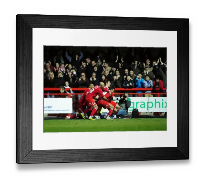 Framed Print : Matt Tubbs Stuns Bristol City: Crawley Town's FA Cup Upset with Winning Goal (07 / 01 / 2012) Framed Print : Matt Tubbs Stuns Bristol City: Crawley Town's FA Cup Upset with Winning Goal (07 / 01 / 2012)