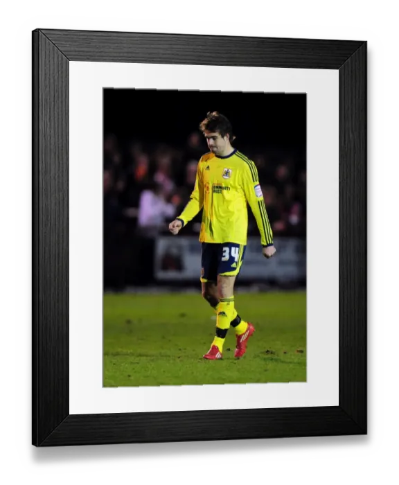Framed Print : Brett Pitman's Disappointment: Crawley Town Knocks Out Bristol City from FA Cup Framed Print : Brett Pitman's Disappointment: Crawley Town Knocks Out Bristol City from FA Cup