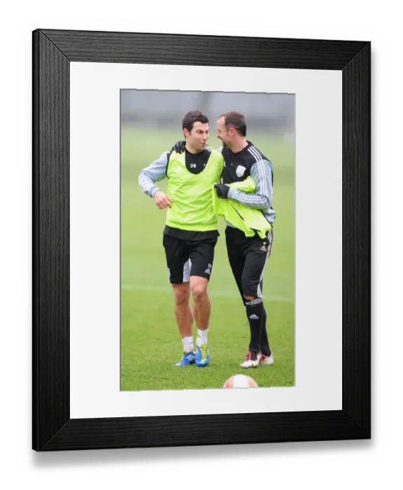 Framed Print : New Signing Richard Foster Joins Bristol City FC for First Training Session - January 2012 Framed Print : New Signing Richard Foster Joins Bristol City FC for First Training Session - January 2012
