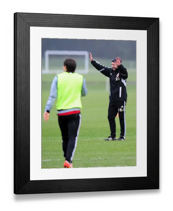 Framed Print : Derek McInnes: Preparing for Bristol City's Football Match at Memorial Stadium Framed Print : Derek McInnes: Preparing for Bristol City's Football Match at Memorial Stadium
