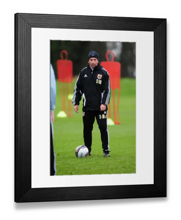 Framed Print : Derek McInnes Leading Bristol City Football Club Training Session at Memorial Stadium, January 2012 Framed Print : Derek McInnes Leading Bristol City Football Club Training Session at Memorial Stadium, January 2012
