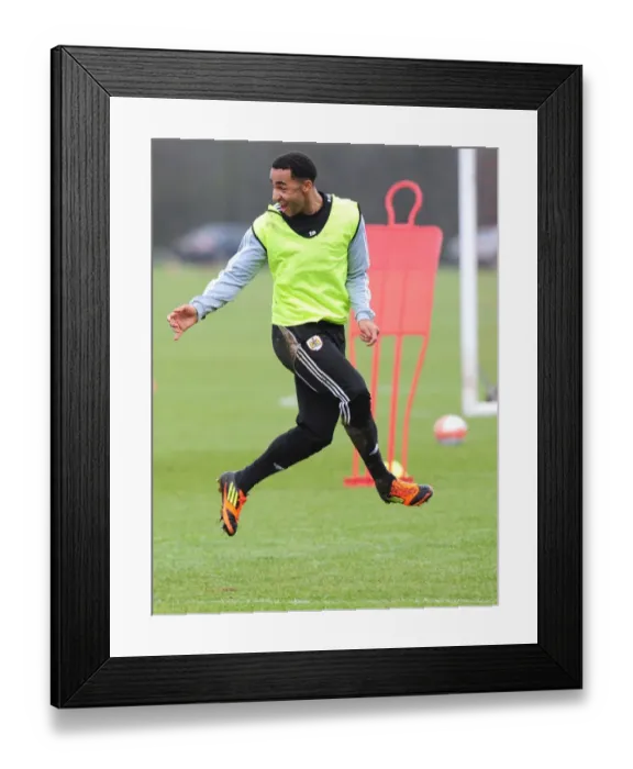 Framed Print : Nicky Maynard's Light-Hearted Moment in Bristol City Training, January 2012 Framed Print : Nicky Maynard's Light-Hearted Moment in Bristol City Training, January 2012