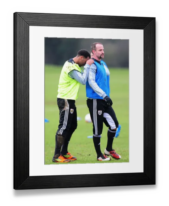 Framed Print : Bristol City: Maynard and Carey Lead the Team at Memorial Stadium Framed Print : Bristol City: Maynard and Carey Lead the Team at Memorial Stadium