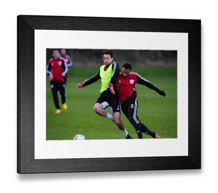 Framed Print : Bristol City Football Club: Intense Training Moment - Nicky Maynard vs. Cole Skuse Framed Print : Bristol City Football Club: Intense Training Moment - Nicky Maynard vs. Cole Skuse
