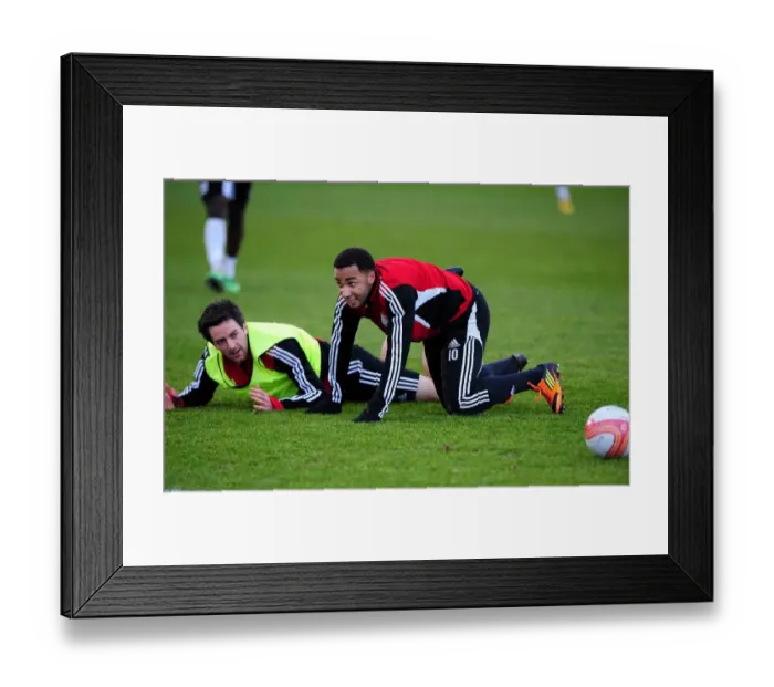 Framed Print : Intense Training Clash: Maynard vs. Skuse at Bristol City Football Club Framed Print : Intense Training Clash: Maynard vs. Skuse at Bristol City Football Club