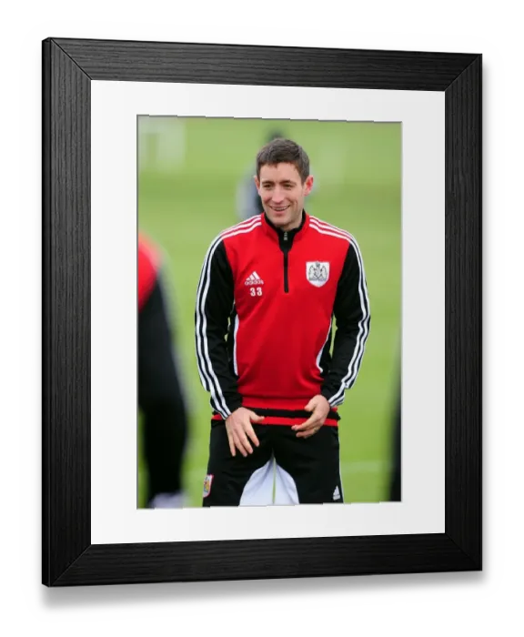 Framed Print : Bristol City FC: Lee Johnson in Training Framed Print : Bristol City FC: Lee Johnson in Training