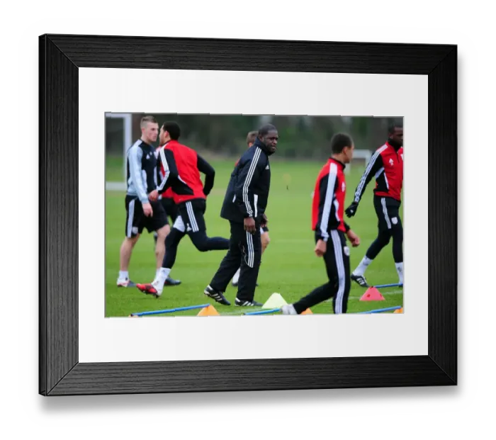 Framed Print : Bristol City Football Club in Training, January 2012