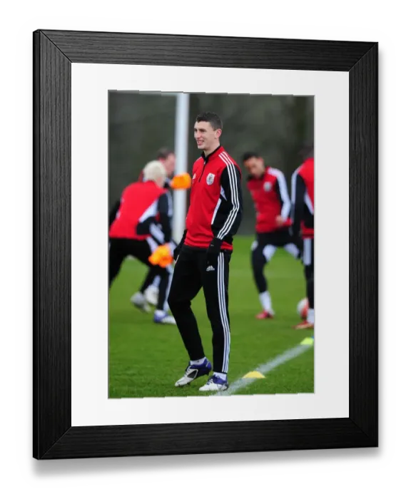 Framed Print : Bristol City's James Wilson in Training Framed Print : Bristol City's James Wilson in Training