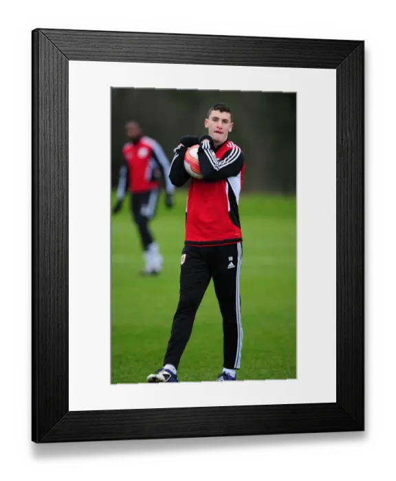 Framed Print : Bristol City's James Wilson in Deep Focus during Training