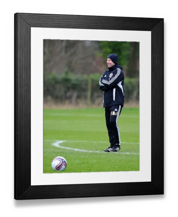Framed Print : Determined Derek McInnes: The Focused Coach of Bristol City Football Club