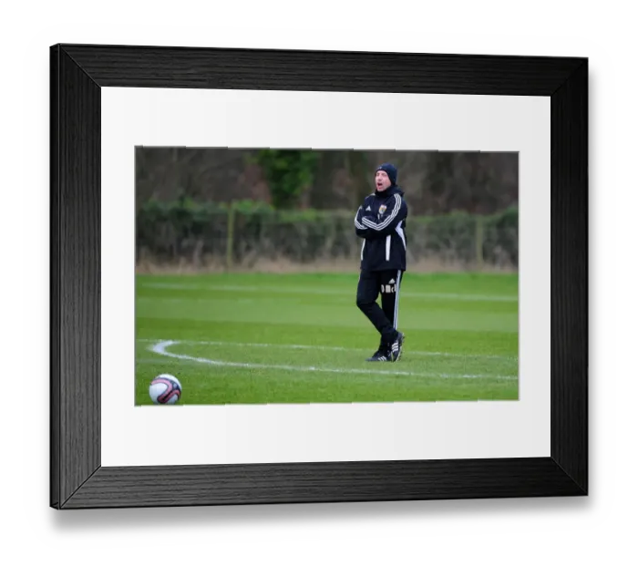 Framed Print : Determined Derek McInnes: January 2012 - Bristol City Football Club Coach Framed Print : Determined Derek McInnes: January 2012 - Bristol City Football Club Coach