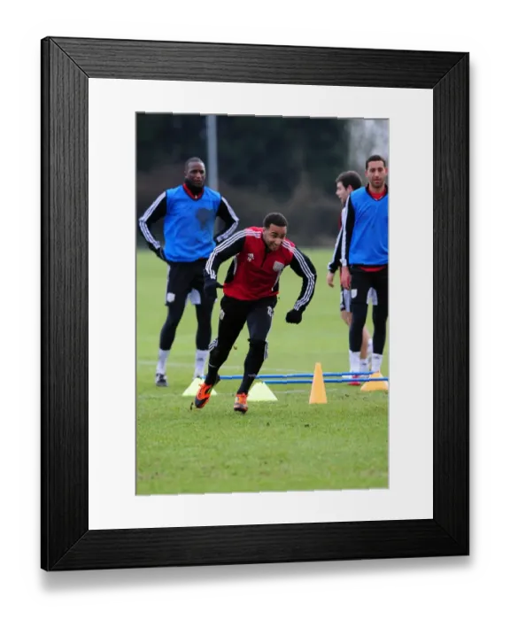 Framed Print : Bristol City's Nicky Maynard in Training Framed Print : Bristol City's Nicky Maynard in Training