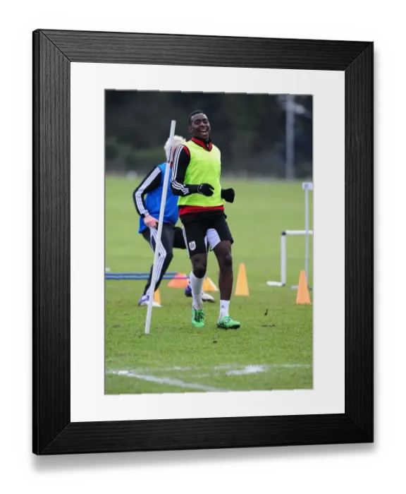 Framed Print : Intense Focus: Yannick Bolasie's Training Regime at Bristol City Football Club Framed Print : Intense Focus: Yannick Bolasie's Training Regime at Bristol City Football Club