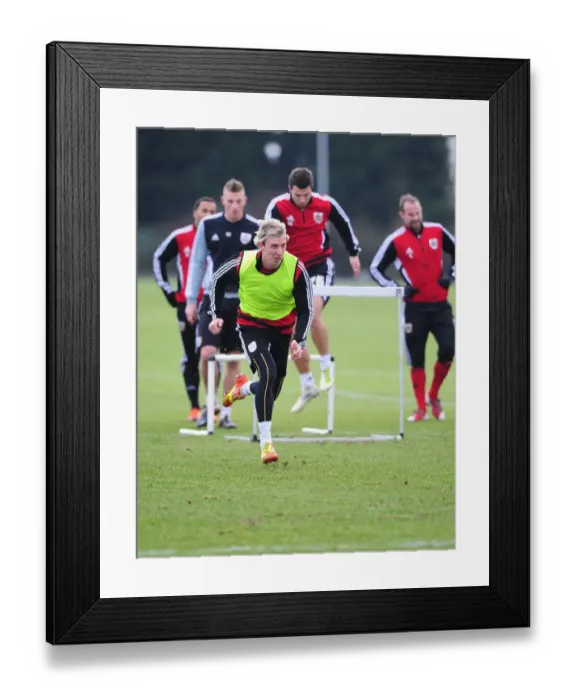 Framed Print : Bristol City: Martyn Woolford in Training Focus Framed Print : Bristol City: Martyn Woolford in Training Focus