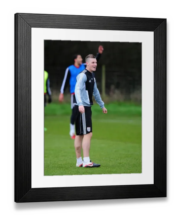 Framed Print : Chris Wood in Focus: Training with Bristol City FC Framed Print : Chris Wood in Focus: Training with Bristol City FC