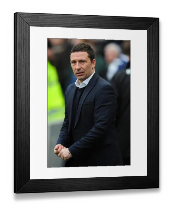 Framed Print : Derek McInnes Leads Bristol City against Brighton in Championship Clash - 14 / 01 / 2012 Framed Print : Derek McInnes Leads Bristol City against Brighton in Championship Clash - 14 / 01 / 2012