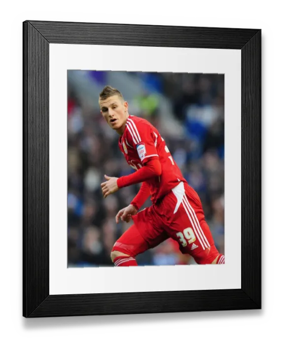 Framed Print : Chris Wood Faces Off Against Brighton: Bristol City vs. Brighton Championship Clash - 14 / 01 / 2012 Framed Print : Chris Wood Faces Off Against Brighton: Bristol City vs. Brighton Championship Clash - 14 / 01 / 2012