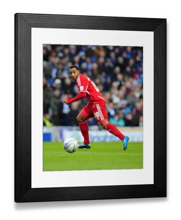 Framed Print : Nicky Maynard of Bristol City in Championship Match against Brighton - 14.01.2012
