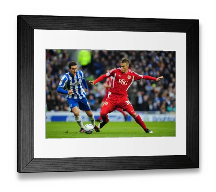 Framed Print : Chris Wood vs. Lewis Dunk: Intense Battle for the Ball in Championship Clash between Brighton and Bristol City - 14 / 01 / 2012 Framed Print : Chris Wood vs. Lewis Dunk: Intense Battle for the Ball in Championship Clash between Brighton and Bristol City - 14 / 01 / 2012