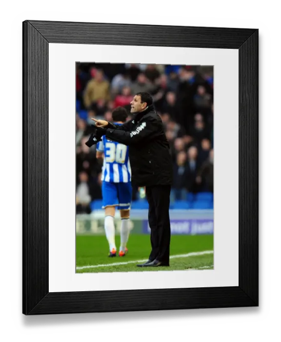 Framed Print : Gus Poyet vs. Bristol City: Championship Showdown at Brighton's American Express Community Stadium - 14 / 01 / 2012 Framed Print : Gus Poyet vs. Bristol City: Championship Showdown at Brighton's American Express Community Stadium - 14 / 01 / 2012