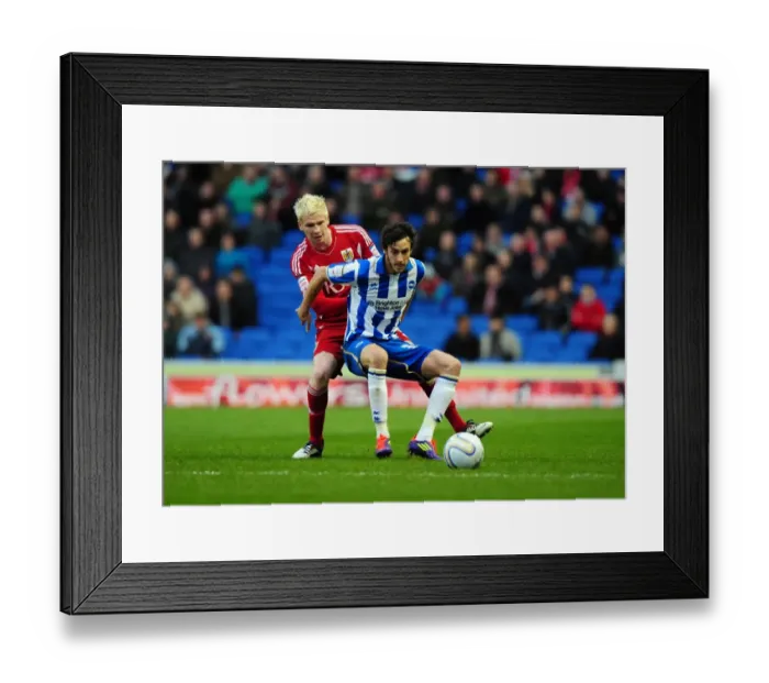 Framed Print : Battling for Supremacy: McGivern vs. Buckley in the Championship Clash between Brighton and Bristol City (14 / 01 / 2012) Framed Print : Battling for Supremacy: McGivern vs. Buckley in the Championship Clash between Brighton and Bristol City (14 / 01 / 2012)