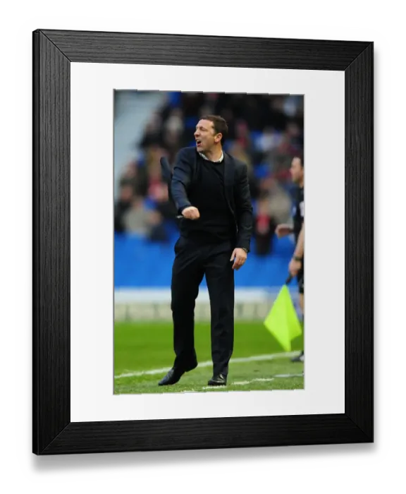 Framed Print : Derek McInnes Leads Bristol City in Championship Clash against Brighton - 14 / 01 / 2012 Framed Print : Derek McInnes Leads Bristol City in Championship Clash against Brighton - 14 / 01 / 2012