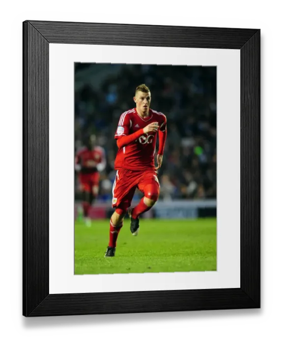 Framed Print : Chris Wood vs. Brighton: Brisitol City Footballer Faces Off in Championship Match, 14 / 01 / 2012 Framed Print : Chris Wood vs. Brighton: Brisitol City Footballer Faces Off in Championship Match, 14 / 01 / 2012