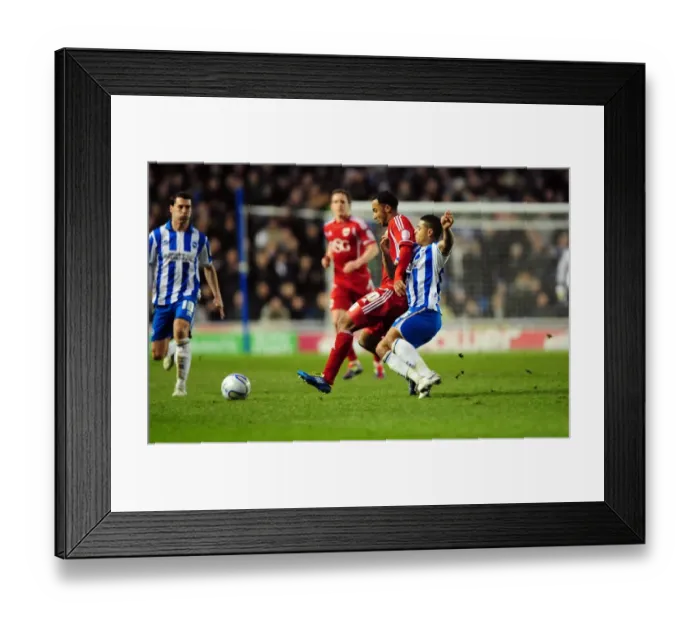 Framed Print : Bristol City's Nicky Maynard vs. Liam Bridcutt in Championship Clash at Brighton's American Express Community Stadium (14 / 01 / 2012) Framed Print : Bristol City's Nicky Maynard vs. Liam Bridcutt in Championship Clash at Brighton's American Express Community Stadium (14 / 01 / 2012)
