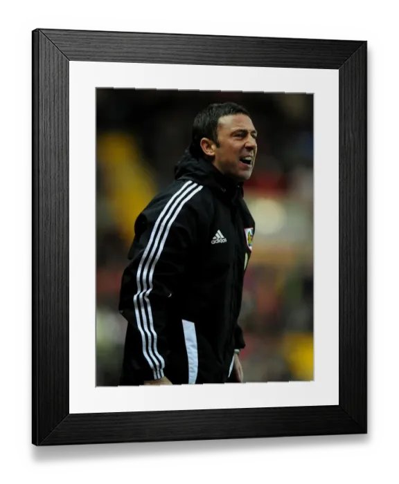 Framed Print : Derek McInnes Leads Championship Match: Bristol City vs Doncaster Rovers at Ashton Gate Stadium (21 / 01 / 2012)