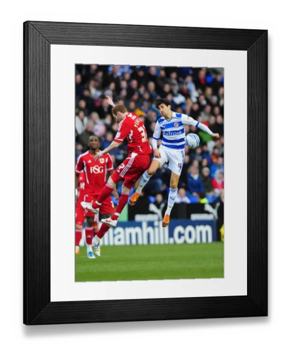 Framed Print : Battling for Supremacy: Pearson vs. Karacan in the 2012 Championship Clash between Reading and Bristol City Framed Print : Battling for Supremacy: Pearson vs. Karacan in the 2012 Championship Clash between Reading and Bristol City