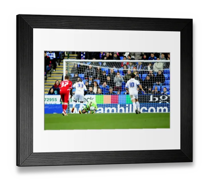 Framed Print : David James Denied: Roberts Scores Dramatic Penalty Rebound for Bristol City against Reading in 2012 Championship Framed Print : David James Denied: Roberts Scores Dramatic Penalty Rebound for Bristol City against Reading in 2012 Championship