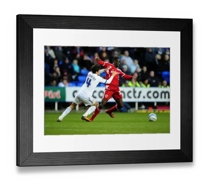 Framed Print : Championship Showdown: Jem Karacan Fouls Albert Adomah - Reading vs. Bristol City (2012) Framed Print : Championship Showdown: Jem Karacan Fouls Albert Adomah - Reading vs. Bristol City (2012)